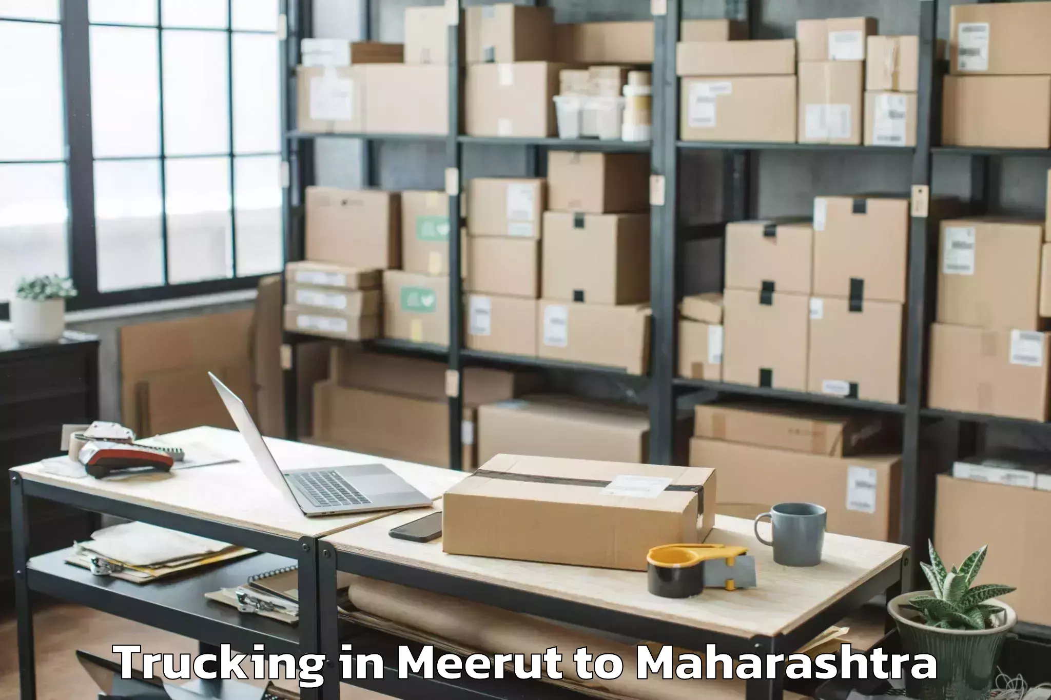 Book Meerut to Deolali Pravara Trucking Online